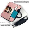 15.6 inch Laptop Tote Bag Men Women Panda cake Shoulder Laptop Sleeve Briefcase Messenger Computer Bag view 3