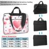 14 inch Laptop Tote Bag Men Women pink flower and hearts Shoulder Laptop Sleeve Briefcase Messenger Computer Bag view 2
