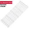UFDIPLMY 3V 2W 384mm LED Backlight TV Compatible with Skyworth 43inch 5800-W43002-3P00 VER2.00 2015-12-31 6Pcs/Set Backlight Strip TV Spare Parts view 4