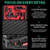 Camnoon Portable Storage Box Travel Hardshell Carrying Case with Top Carry Handle Shoulder Strap Shock-Proof Waterproof Replacement for DJI RS 4/ RS 4 Pro Gimbal Stabilizer view 2