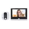 DirectNine Basics Smart Video Doorbell, 1080P Intelligent Visual Doorbells with 4.3inch Screen, 2 - Way Audio, PIR Motion Detection, Night Vision, 150 Degree Wide Angle (Silver), Generic9fqgrdpyvh-11 view 1