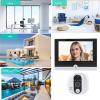 DirectNine Basics Smart Video Doorbell, 1080P Intelligent Visual Doorbells with 4.3inch Screen, 2 - Way Audio, PIR Motion Detection, Night Vision, 150 Degree Wide Angle (Silver), Generic9fqgrdpyvh-11 view 4