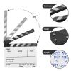 Camnoon Acrylic Clapperboard Film Clapboard Movie Director's Slate Cut Action Scene Clapper Board Film Slate Dry Erase view 3