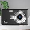 1080P Digital Camera for Vlogging, 16X Zoom 12MP Video Camera, 2.4in TFT Screen Selfie Digital Camera Built in Fill Light for Kids Boys Girls Students (Black) view 3