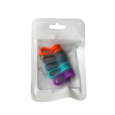 GMBYLBY Silicone Data Cord Organizer Clip Holder Earphone Cable Storage 5 Pack Assorted Light Colors Wire Wrap Ties Outdoor Cable Clips Organizer Thread Holder Small Purplecute Cable Management Clip