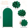 PATYDEST Spandex Arch Cover 7.2FT Arch Backdrop Stand Cover Emerald Green Backdrop Covers for Arched Stand Chiara Wedding Arches Covers Stretchy Backdrops for Birthday Party Baby Shower Banquet Decor view 2