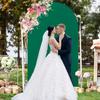 PATYDEST Spandex Arch Cover 7.2FT Arch Backdrop Stand Cover Emerald Green Backdrop Covers for Arched Stand Chiara Wedding Arches Covers Stretchy Backdrops for Birthday Party Baby Shower Banquet Decor view 4