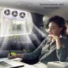 Depisuta Car Air Vent Cooling Fan, 3 Outlet Solar Powered Car Window Cooler Smoke Purification Air Circulation Exhaust Fan with USB Interface for Home Office Car Use (White) view 3