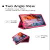 Case for Jeazans OC101 Android Tablet 10.1 inchPremium Leather Business Folio Stand Cover with Hand Strap for Tablet,Rose Red. view 3