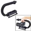 Camera Smartphone Stabilizer Foldable Handle Grip Handheld Video Rig Compatibility with All Action Camera Camcorder 4K Handheld Video Rig view 2