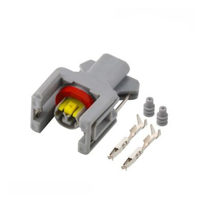 TakenE 1/5/10 Set 2 Pin Waterprof Automotive Connector Diesel Injector Fuel Rail Plug T15 10811963 240PC024S8014 1743486-3(Size:1 Set)