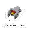 TakenE 1/5/10 Set 2 Pin Waterprof Automotive Connector Diesel Injector Fuel Rail Plug T15 10811963 240PC024S8014 1743486-3(Size:1 Set) view 2