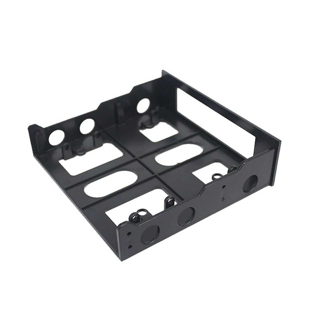 YOGOTEU 5.25"" to 3.5"" Drive Bay Adapters Front Bay Mounting Bracket 3.5 to 5.25 Floppy to Optical Drive Bay Tray Bracket Hard Drive Mounting Frame