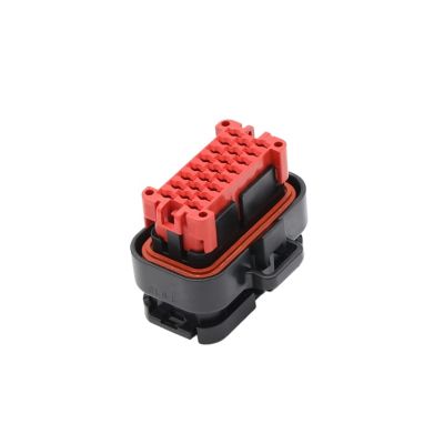 TakenE 1 Set AMP 8/14/23/35Pin Waterprof ECU Automotive Male Female Connector Wire Plug 770680-1 776273-1 776164-1(Color:23P Female with Pins)