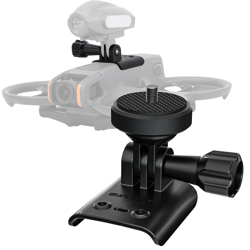 CAPART Expansion Bracket for DJI Avata 2 FPV Drone, Camera Mount Strobe Light Mount, with 1/4 Screw Adapter, Compatible with DJI Action 4 3, Insta360 X4 X3 X2 GO 3 3S, Go pro Hero 12 11 10 9 ...
