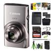 Canon PowerShot IXY 650 (ELPH 360) HS Compact Digital Camera 12x Optical Zoom IXY-650 Silver + 64GB Memory Card + Card Reader + Photo Software + Vlogging Tripod + Cleaning Kit +More (Renewed) view 1