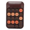 Zerone Retro Numeric Keypad with Round Keycaps, Mini Number Keyboard for Laptop, 18 Keys, USB Receiver for 7, 8, 10, 11, OS X (Coffee Color) view 2