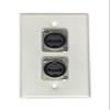 usbargainsound.com PROCRAFT SPL-2NHDMI-WH 1 Gang White Wall Plate Loaded w/ 2) Neutrik HDMI Feed/Pass Thru view 1