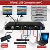 Avico Dual Monitor KVM Switch with USB 3.0 and HDMI Ports | Dual 4k60hz | Seamless Switching view 3