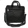 212 Main Leather Practical Expandable Computer Case, Black view 1