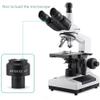 ZTBH Microscope Accessories Kit 1pcs/2pcs Biological Microscope WF10X Wide-Angle Eyepiece Field of View 22MM Interface 23.2MM Field of View Adjustable Microscope Slides(Color:1pcs) view 3