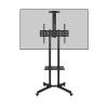CUFTOBJM Mobile TV cart Bracket 1500 Rotation Horizontal and Vertical Screen Conference Live Broadcast Large Screen TV Mobile cart(Color:1500 Rotating Screen) view 2
