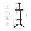 CUFTOBJM Mobile TV cart Bracket 1500 Rotation Horizontal and Vertical Screen Conference Live Broadcast Large Screen TV Mobile cart(Color:1500 Rotating Screen) view 4
