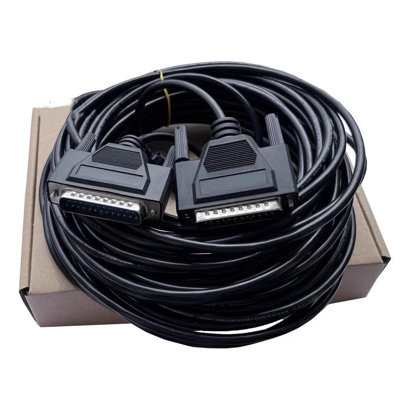 RS Compatible 25-pin to 25-pin System to System Machine to Machine Programming Cable Communication Connection Data Cable 15 Meter