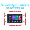 7 Inch Car Screen Protector Car Radio Stereo Screen Protector Tempered Glass GPS Screen Protector Foils High-Definition Protective Film for Double Din Stereo Navigation Android Head Unit view 4