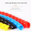 Spiral Wrap 2 Meters 5 Meters Spiral Wires Organizer Casing 8mm to 22mm Spiral Line Protective Computer Cable Flexible Hydraulic Hose Sleeve Tubing Cover(Color:Green,Size:10mm 2 Meter) view 3