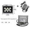 Rosebe CCTV Security Camera 8 LED Infrared IR Illuminators Light+12V Power Infrared Illuminator Night Vision IR Illuminators Adapter Infrared Illuminator CCTV Security Camera view 3