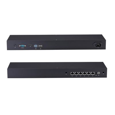 Qotom Soft Router 1U Rack 6X i210 1G LAN Ports RS232 16GB RAM 256GB SSD Core i3-7100U Processor Onboard