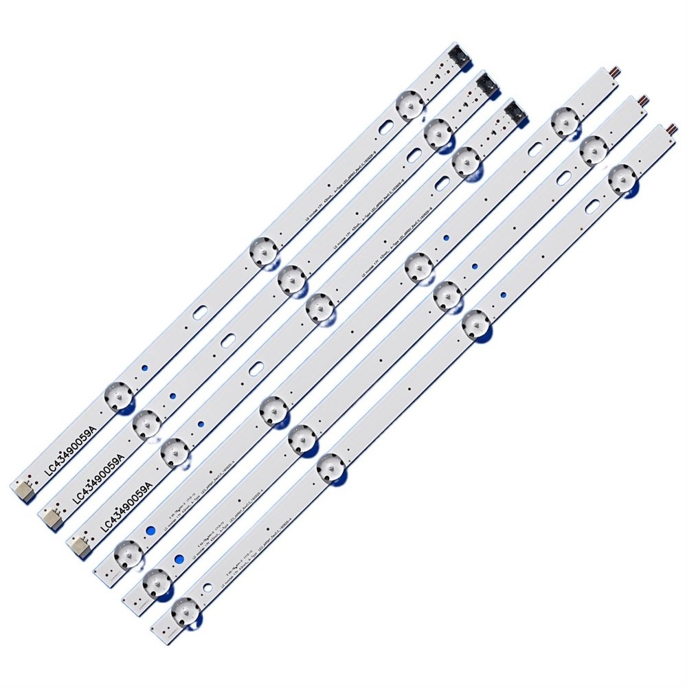 UFDIPLMY LED Backlight Strip(3) Compatible with LG 43UJ635V 43UJ675V 43UK6300PLB 43UJ634V 43UJ630V 43UJ561V 43UJ655V LC43490059A LC43490058A