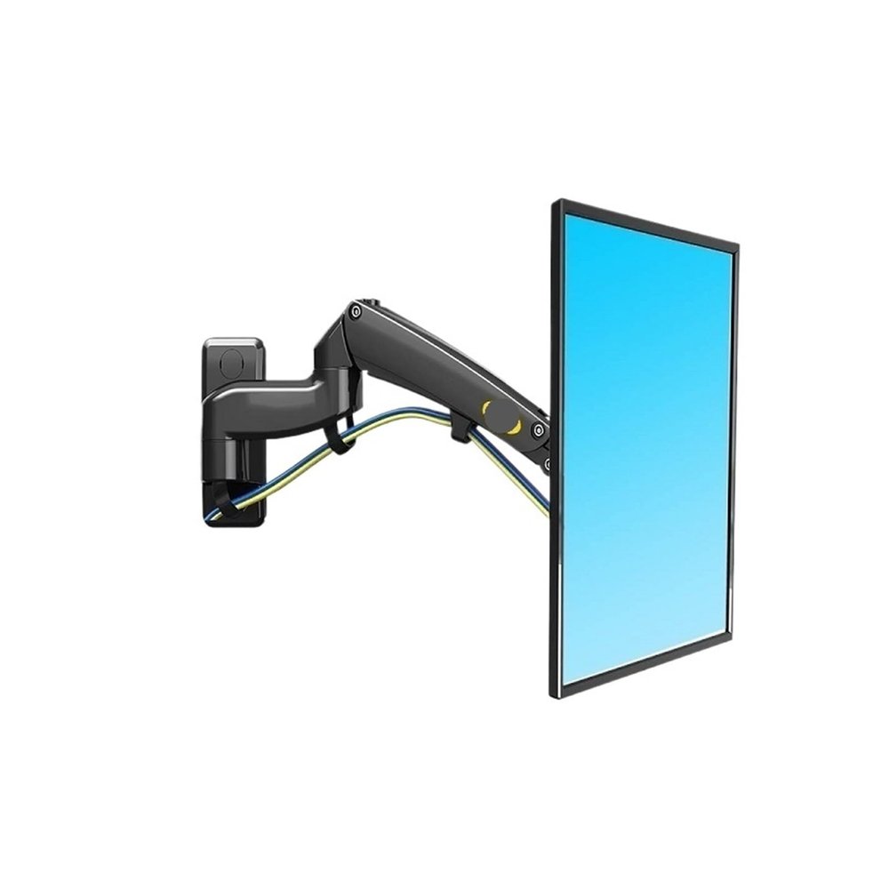 JFUDJKLI F300 Full Motion Monitor Wall Mount TV Bracket with Adjustable Gas Spring for 24""-35"" LED LCD TV(Color:F300 for 24-35in TV)