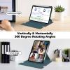 kaidisen 360 Rotating Keyboard Case Compatible with iPad Air 13 inch M2 2024, Vertical Stand Magnetic Detachable Keyboard Slim Folio Smart Cover with Keyboard,Dark Green view 2