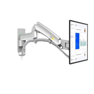 AVXANKTG F300 Full Motion Monitor Wall Mount TV Bracket with Adjustable Gas Spring for 24"-35" LED LCD TV(Color:F300S for 24-35in TV)