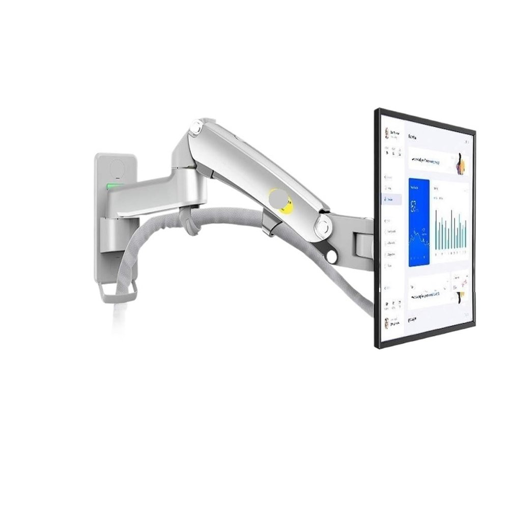 AVXANKTG F300 Full Motion Monitor Wall Mount TV Bracket with Adjustable Gas Spring for 24"-35" LED LCD TV(Color:F300S for 24-35in TV)
