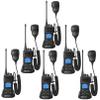 SAMCOM Two Way Radios 6 Packs with 6 Shoulder Mics view 1