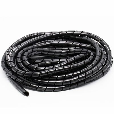 Spiral Wrap 1pcs Insulated Bundle Tube Wrapping Manager Spiral Protective Sleeve Wire Storage Winding Tube Tubing Cover(Color:Black,Size:20mm x 3 Meters)