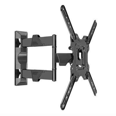 JFUDJKLI P4 Full Motion 32-55 Inch TV Wall Mount Flat Panel LED LCD Display Mounting Bracket MAX.VESA 400x400mm Load 27.2kg