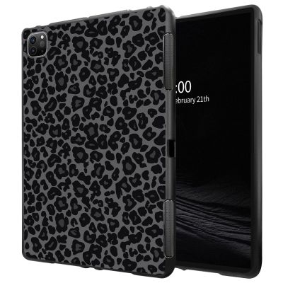 for Ipad Pro 12.9 Case iPad 6th Generation/iPad 5th Case/iPad 4th Generation (12.9 Inch, 2022/2021/2020 Model) Slim Design Matte TPU Rubber Soft TPU Protective Cover, Leopard Print Pattern