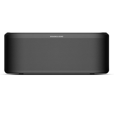 BOGASING S8 Pro Max Bluetooth Speaker, 3-Channel Audio with Lifelike Stereo Sound & Punchy Bass, EQ, DSP Technology, TF-Card, AUX, Built-in Mic, Wireless Portable Speakers for Home, Office (Black)