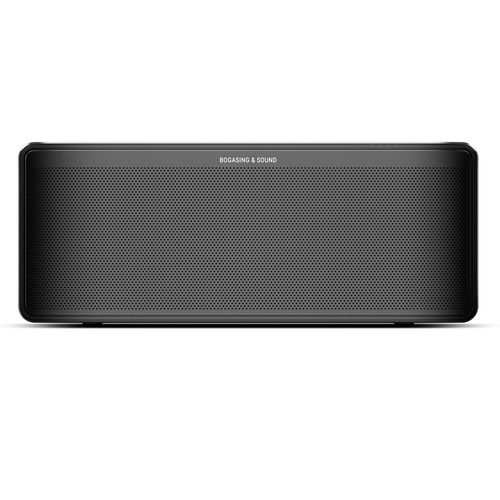 BOGASING S8 Pro Max Bluetooth Speaker, 3-Channel Audio with Lifelike Stereo Sound & Punchy Bass, EQ, DSP Technology, TF-Card, AUX, Built-in Mic, Wireless Portable Speakers for Home, Office (Black)