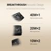 BOGASING S8 Pro Max Bluetooth Speaker, 3-Channel Audio with Lifelike Stereo Sound & Punchy Bass, EQ, DSP Technology, TF-Card, AUX, Built-in Mic, Wireless Portable Speakers for Home, Office (Black) view 3