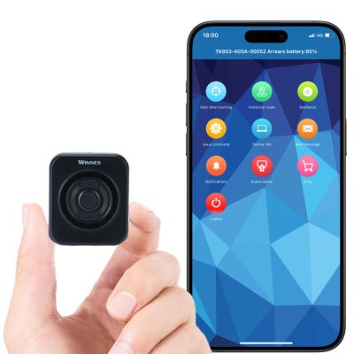 Mini GPS Tracker for Vehicles Winnes Global Magnetic Locator Device Anti Theft Long Distance Real-time Positioning for Car Moto Elderly Kids Pets Dogs Cats Luggage,Subscription Required