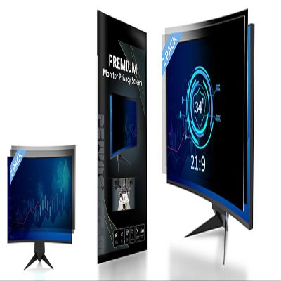 DEJIMAX 3-Pack 34 Inch Curved Computer Privacy Screen Filter for 21:9 Widescreen Computer Monitor Screen Protector