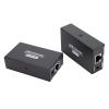 USB Extender Ethernet RJ45 LAN Extension, Transmit 120m/394ft Over Single Ethernet Cat5e 6 7 Up to 480Mbps with 4 USB 2.0 Hub, for for OS X for Android for Linux (US Plug) view 1