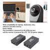 USB Extender Ethernet RJ45 LAN Extension, Transmit 120m/394ft Over Single Ethernet Cat5e 6 7 Up to 480Mbps with 4 USB 2.0 Hub, for for OS X for Android for Linux (US Plug) view 3