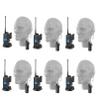 SAMCOM Radios with Wireless Airtube Earphones, 6 Packs view 1