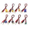 5Pcs XT90 XT60 XT60H EC5 EC3 Male Plug to 4.0mm Banana Plugs Connector with 20CM Silicone Wire 14AWG(Color:4mm to XT90 Male) view 1